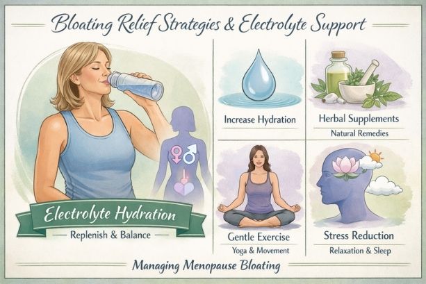 Bloating relief strategies for women in menopause